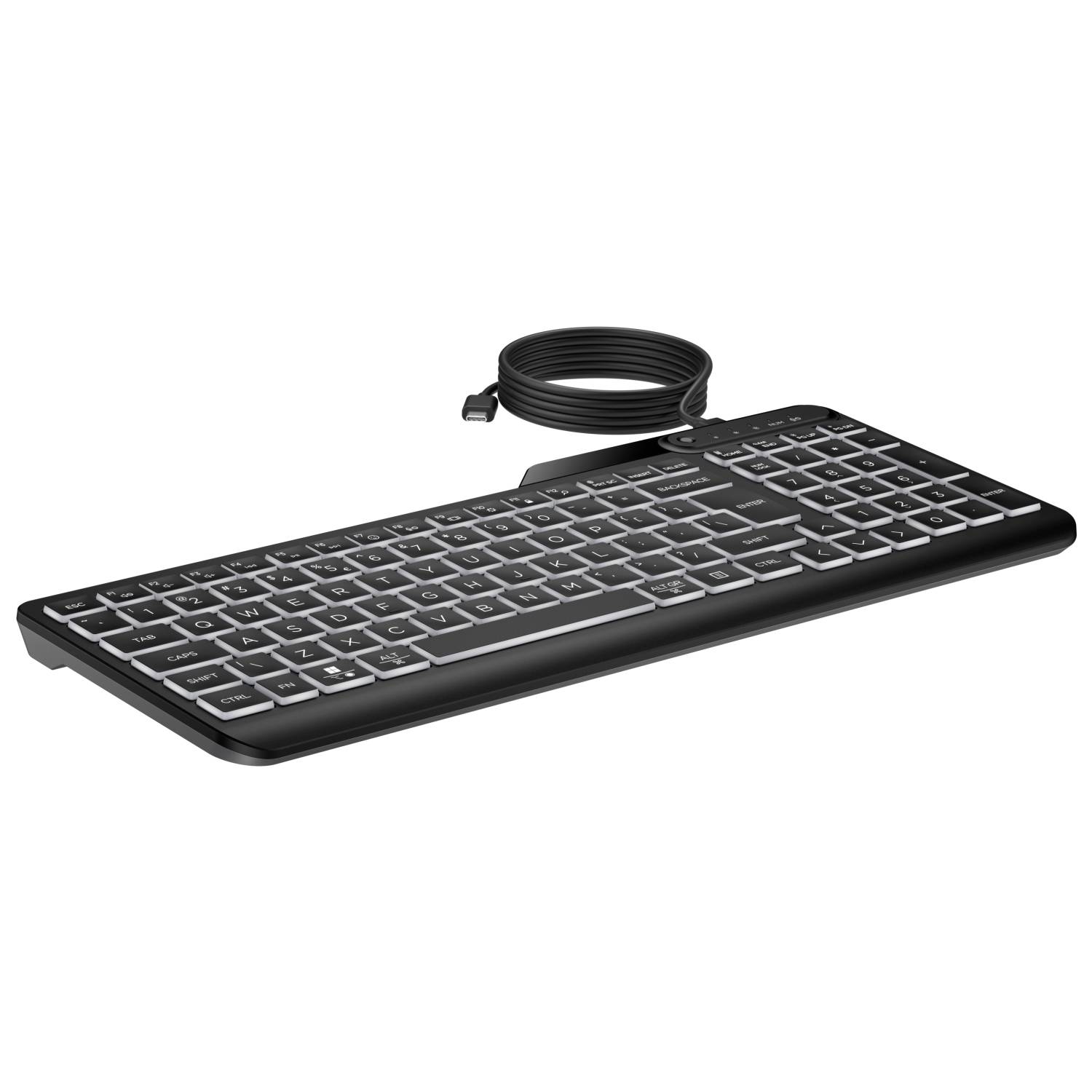 HP 400 - Tastatur - Multi-Device, kompakt, 2-Zonen-Layout, geringer Tastenhub, 12 programmierbare Tasten