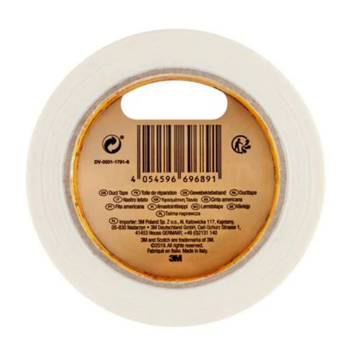 3M Universal, Weiß, Bündelung, Befestigung, Schützend, Reparatur, Versiegelung, 25 m, 48 mm, 6 Stück(e)