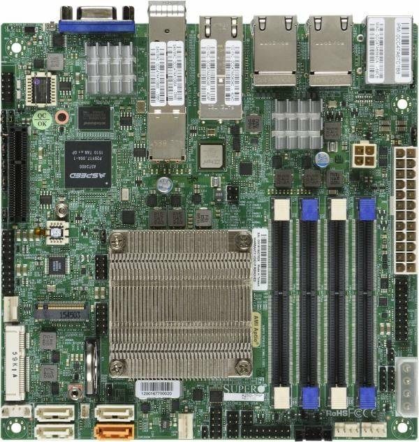 Supermicro MBD-A2SDI-16C-TP8F, Intel, BGA 1310, Intel Atom®, C3958, DDR4-SDRAM, 64 GB