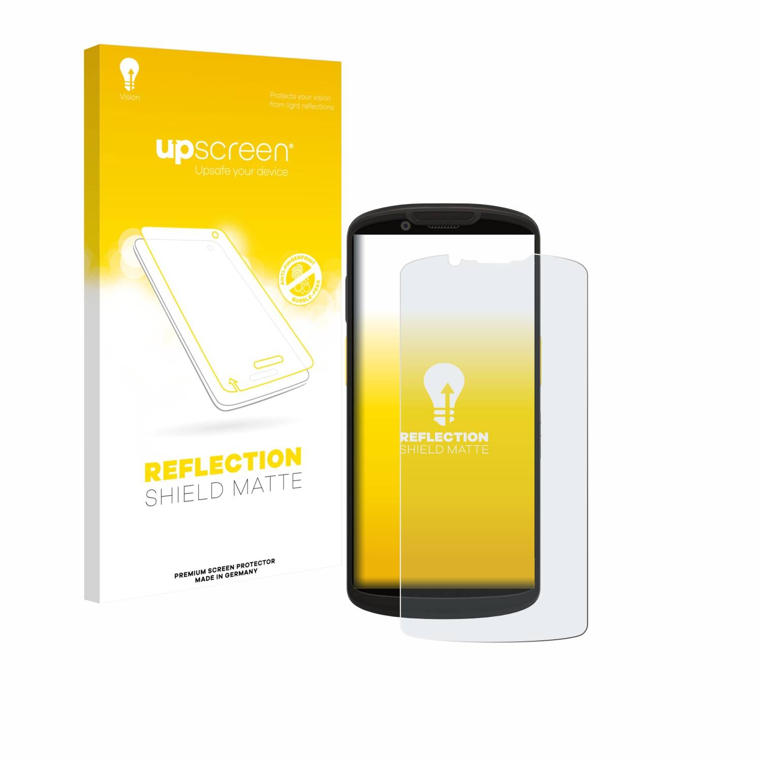 upscreen Schutzfolie für Zebra TC58/ TC53 Folie Matt Entspiegelt Anti-Reflex