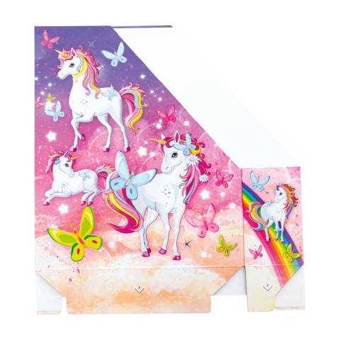 Stehsammler Karton Einhorn
