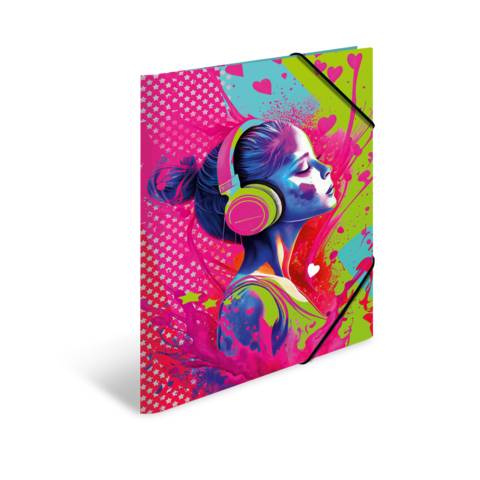 Sammelmappe A3 Karton Music Girl