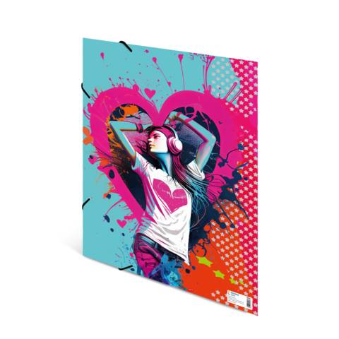 Sammelmappe A3 Karton Music Girl