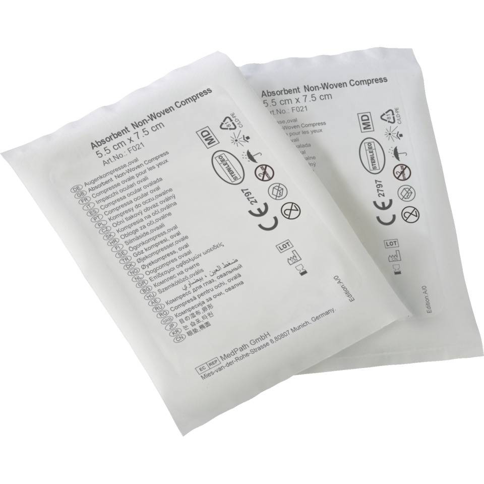 K.57 Augenkompresse, 5,5x7,5cm, 2 Stück/Packung, 5 Packungen/VE