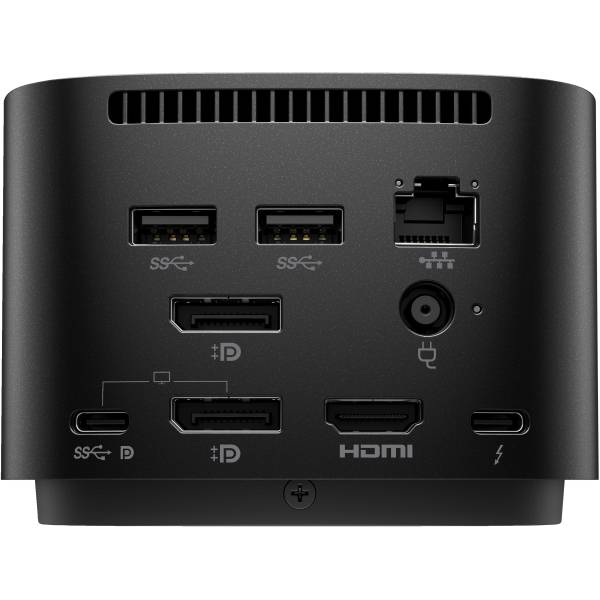 HP Thunderbolt Dock 120W G4, Kabelgebunden, Thunderbolt 4, Schwarz, Kensington, 100 - 240 V, 50 - 60 Hz