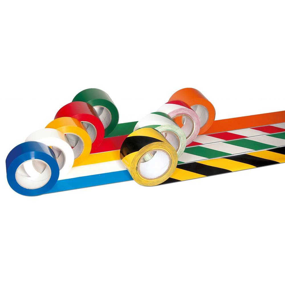 PROline-tape, rot-weiss, Bodenmarkierungsband, selbstklebend, 50 mm / 33 m