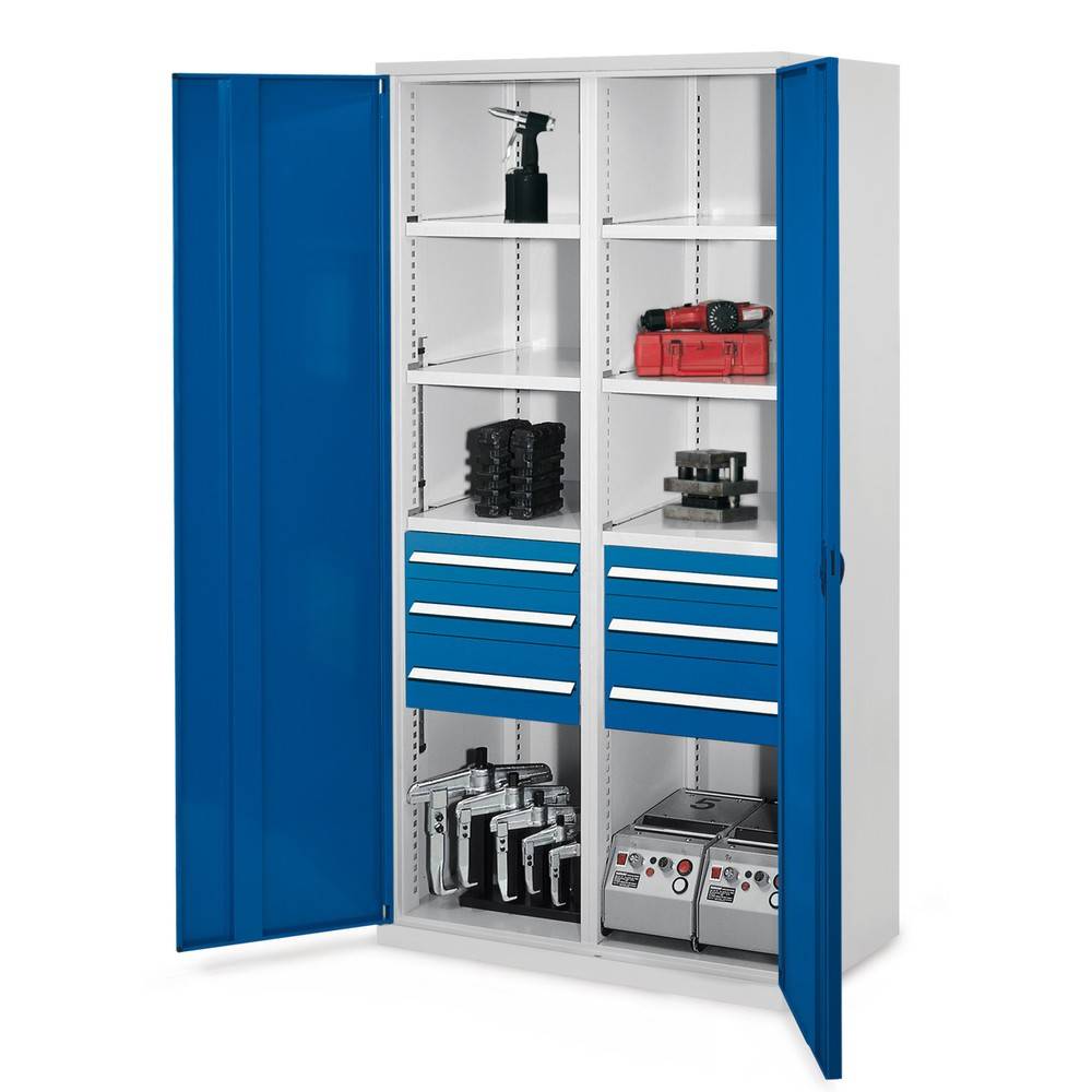 KAPPES Schwerlastschrank mit Mitteltrennwand, 6 Böden 600839-YY