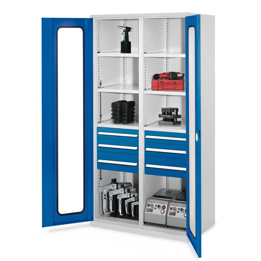 KAPPES Schwerlastschrank mit Mitteltrennwand, 6 Böden 600853-YY