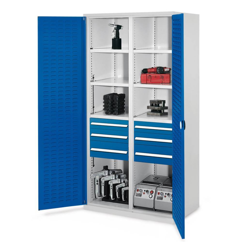 KAPPES Schwerlastschrank mit Mitteltrennwand, 6 Böden 600851-YY