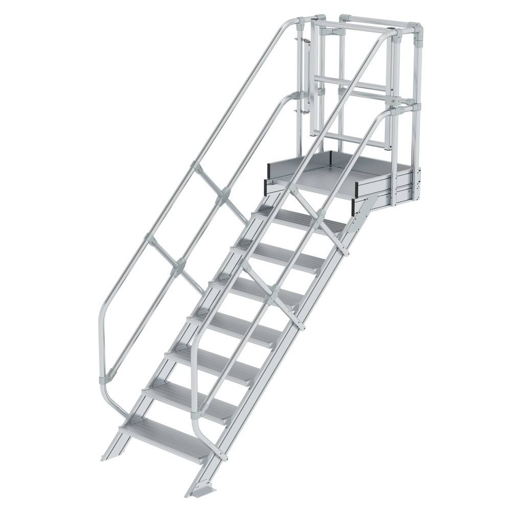 Munk Treppen-Modul Aluminium geriffelt 8 Stufen 451072-YY