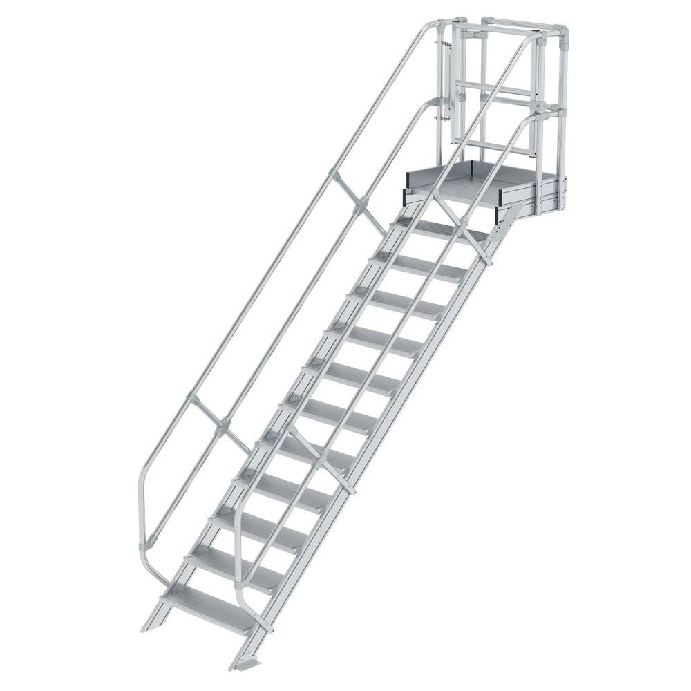 Munk Treppen-Modul Aluminium geriffelt 12 Stufen 451079-YY