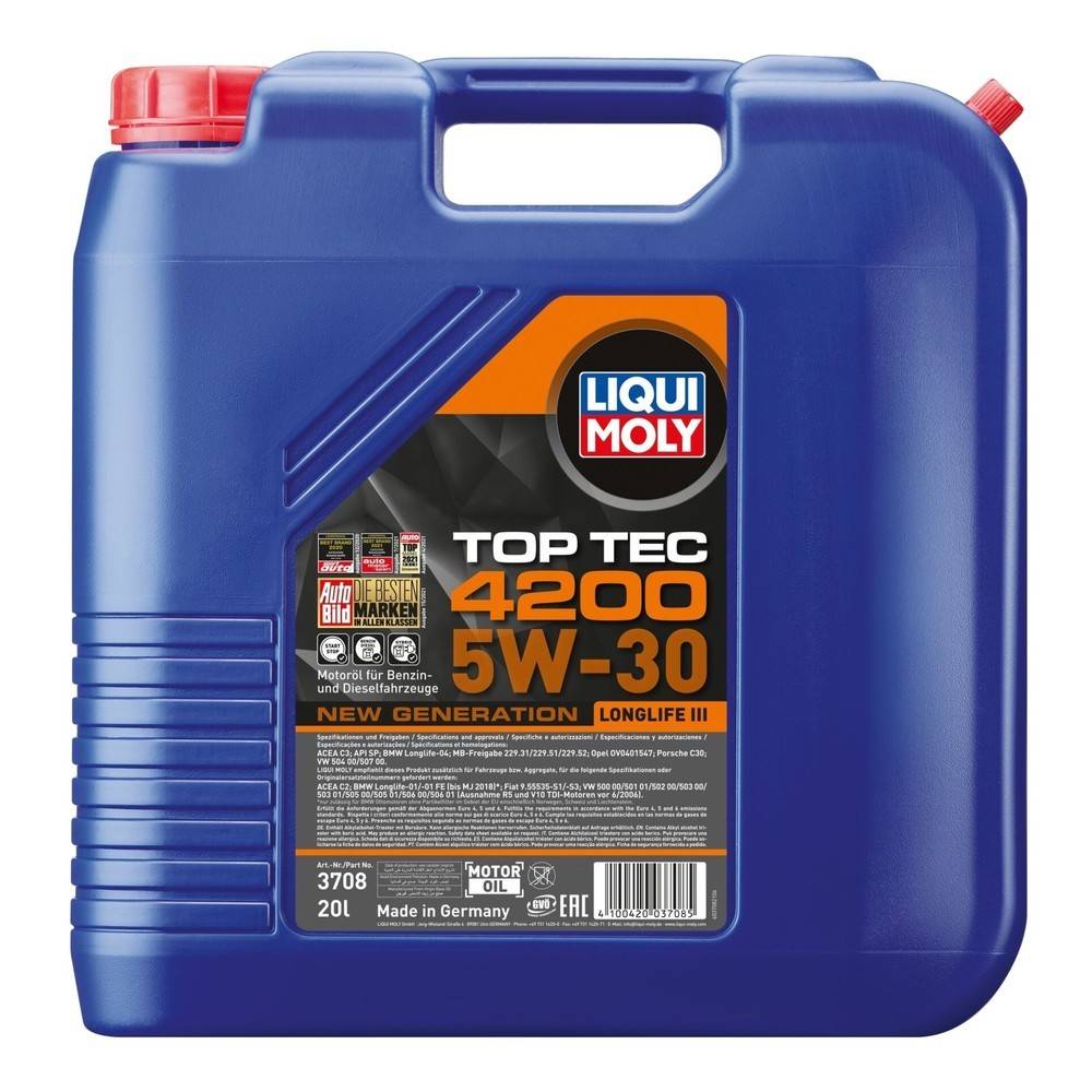Top Tec 4200 5W-30 Liqui Moly, 1 Stück je 20 l