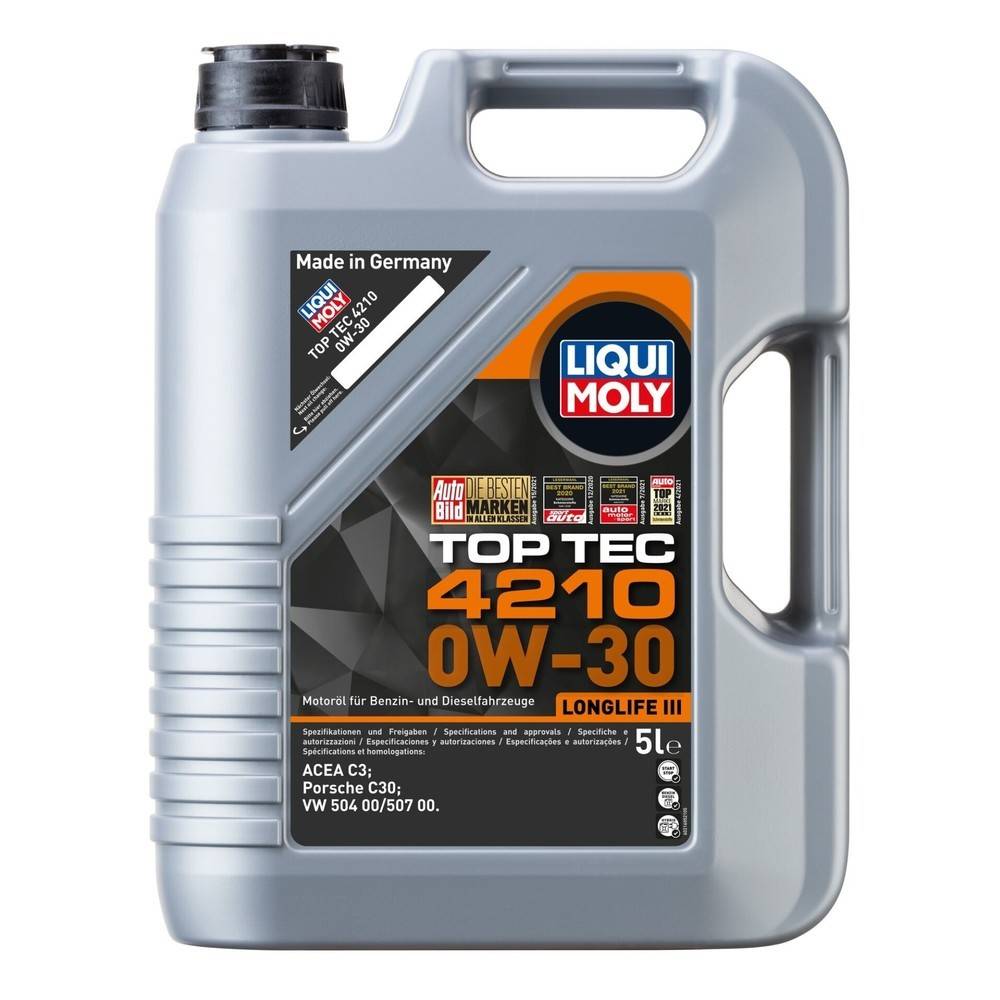 Top Tec 4210 0W-30 Liqui Moly, 4 Stück je 5 l