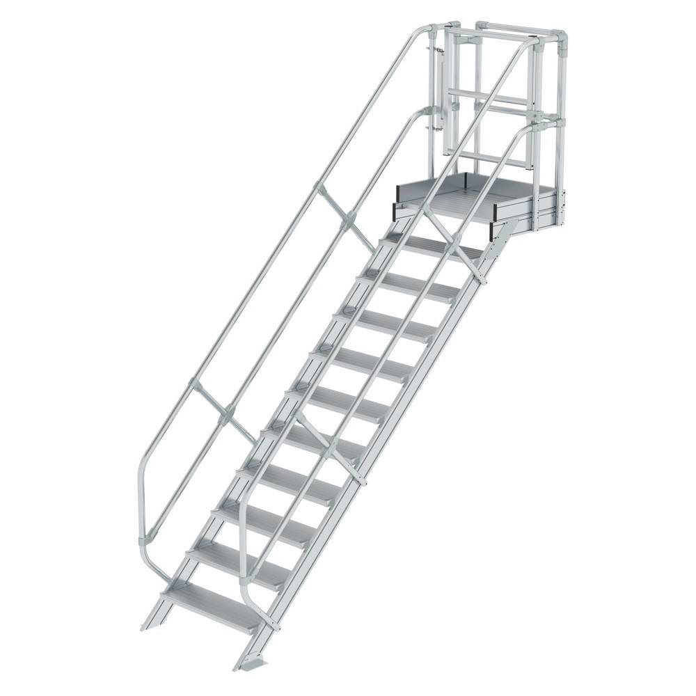 Munk Treppen-Modul Aluminium geriffelt 11 Stufen 451076-YY