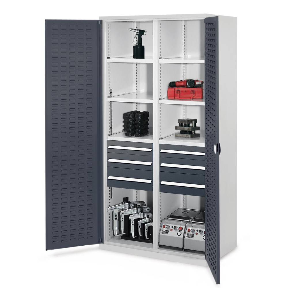 KAPPES Schwerlastschrank mit Mitteltrennwand, 6 Böden 600849-YY