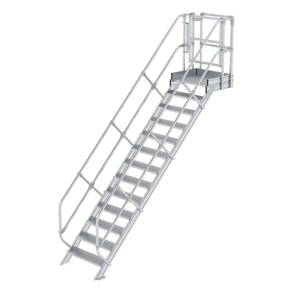 Munk Treppen-Modul Aluminium geriffelt 13 Stufen 451081-YY