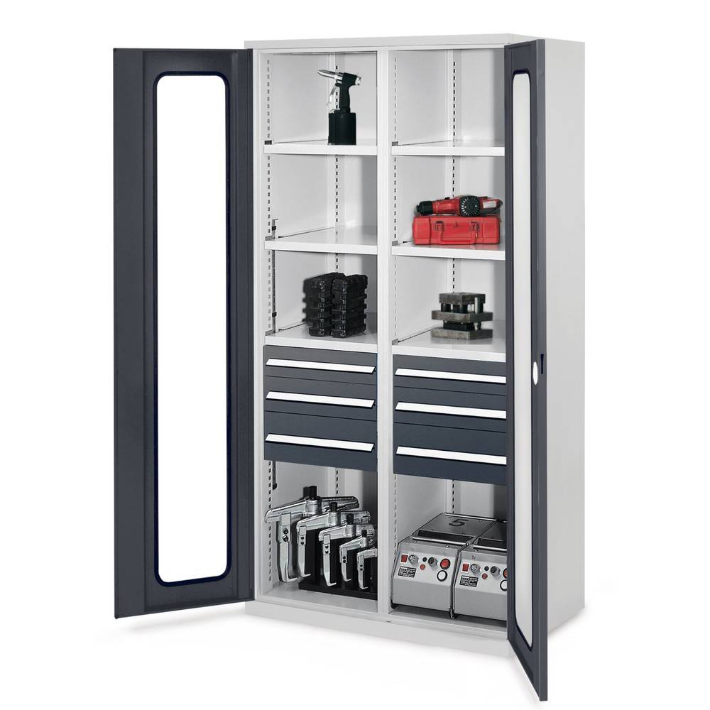 KAPPES Schwerlastschrank mit Mitteltrennwand, 6 Böden 600854-YY