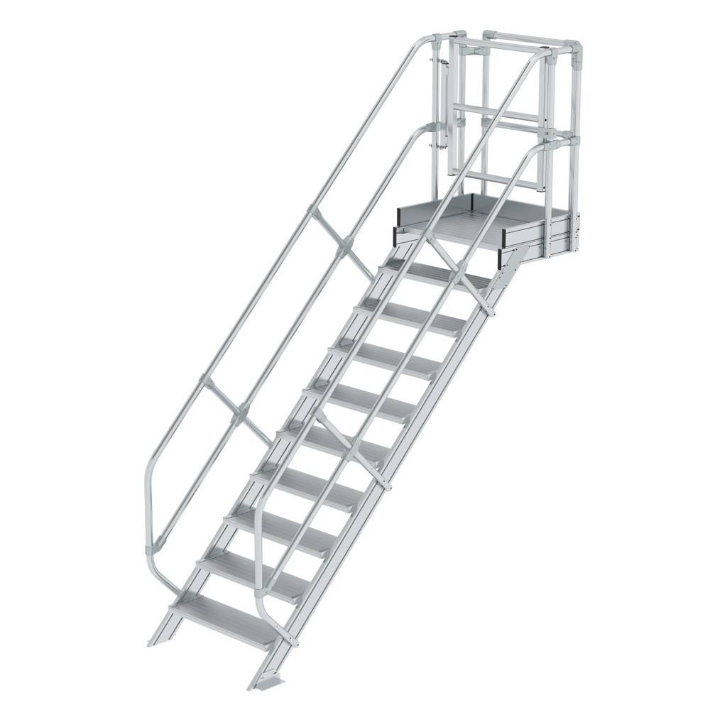 Munk Treppen-Modul Aluminium geriffelt 10 Stufen 451077-YY