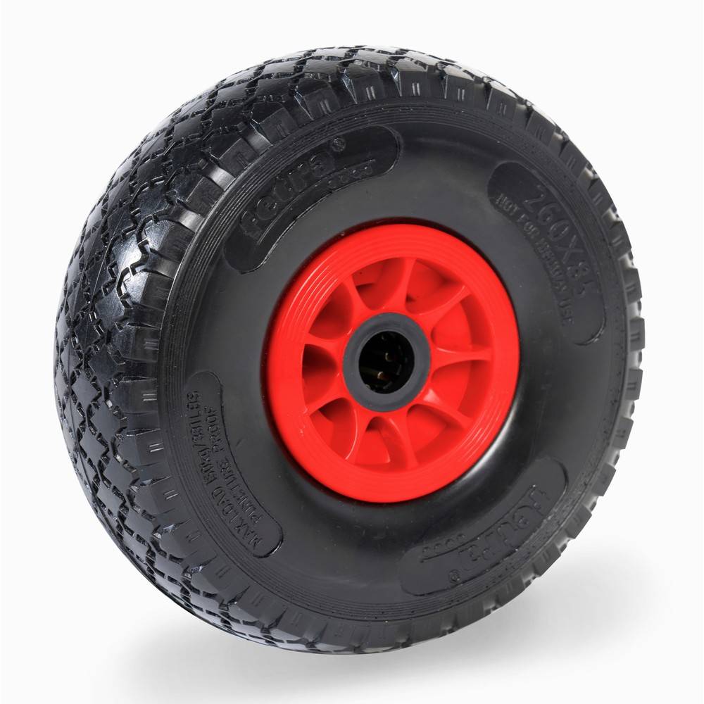 Polyurethanreifen 70602 D.260mm Trgf.150kg PU-Bereifung,Ku.-Felge PU Block FETRA