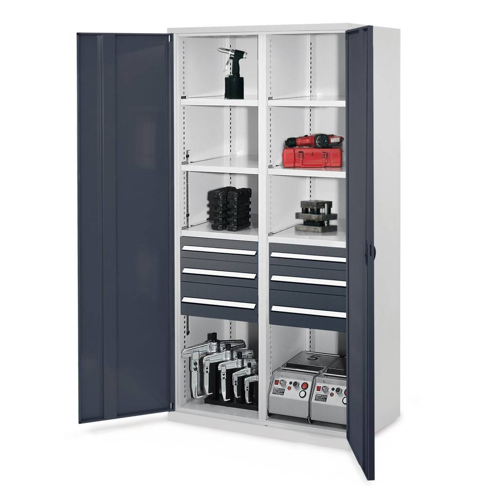 KAPPES Schwerlastschrank mit Mitteltrennwand, 6 Böden 600838-YY