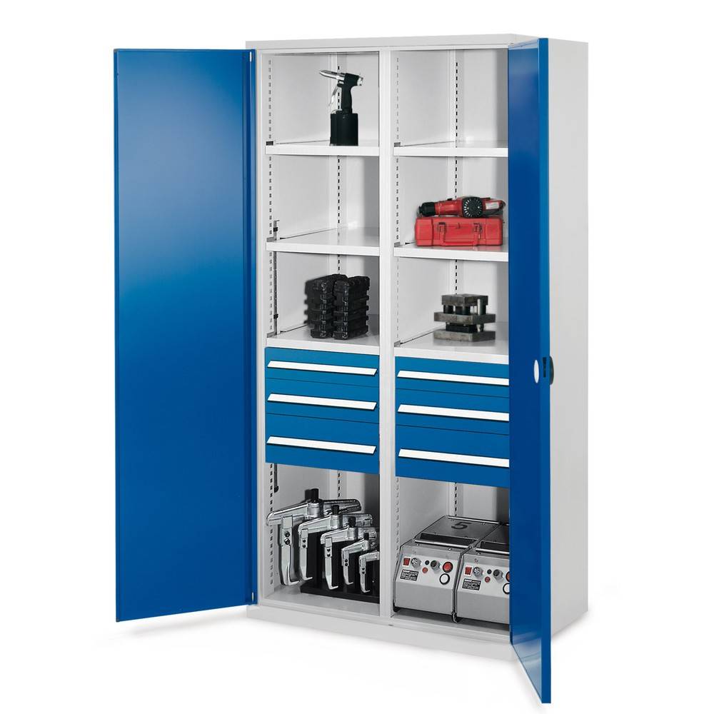 KAPPES Schwerlastschrank mit Mitteltrennwand, 6 Böden 600841-YY