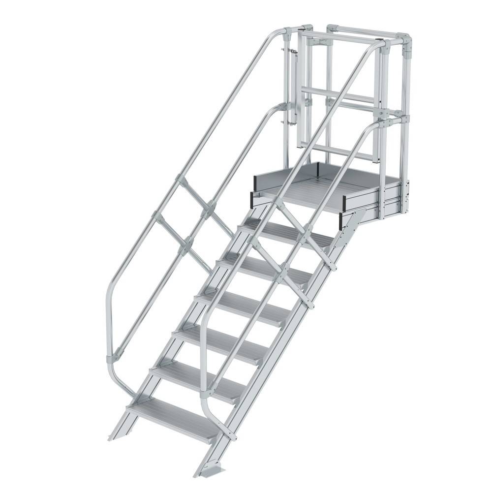 Munk Treppen-Modul Aluminium geriffelt 7 Stufen 451070-YY