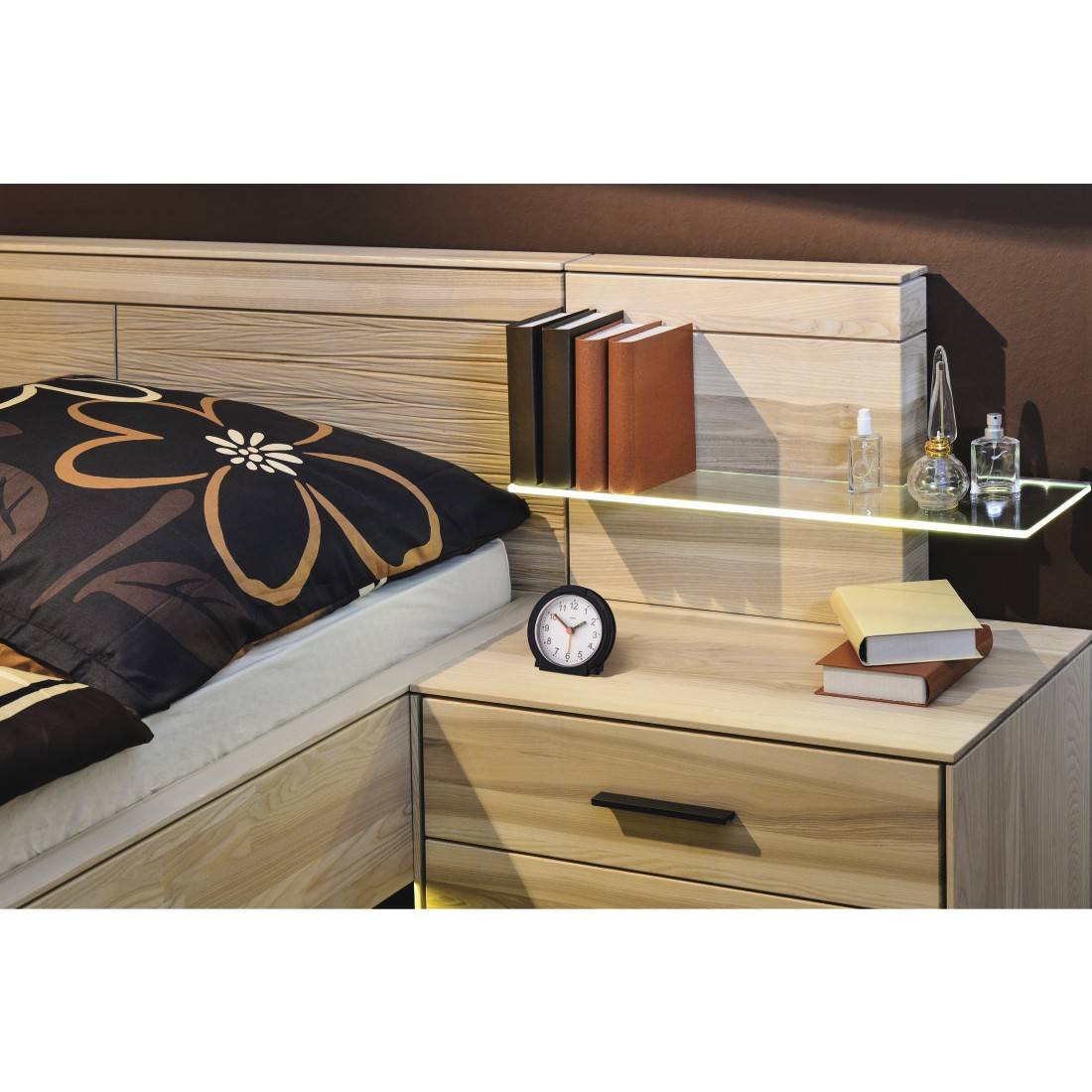 hama 00186335 Wecker "Classic", ohne Ticken, Schwarz/Weiß