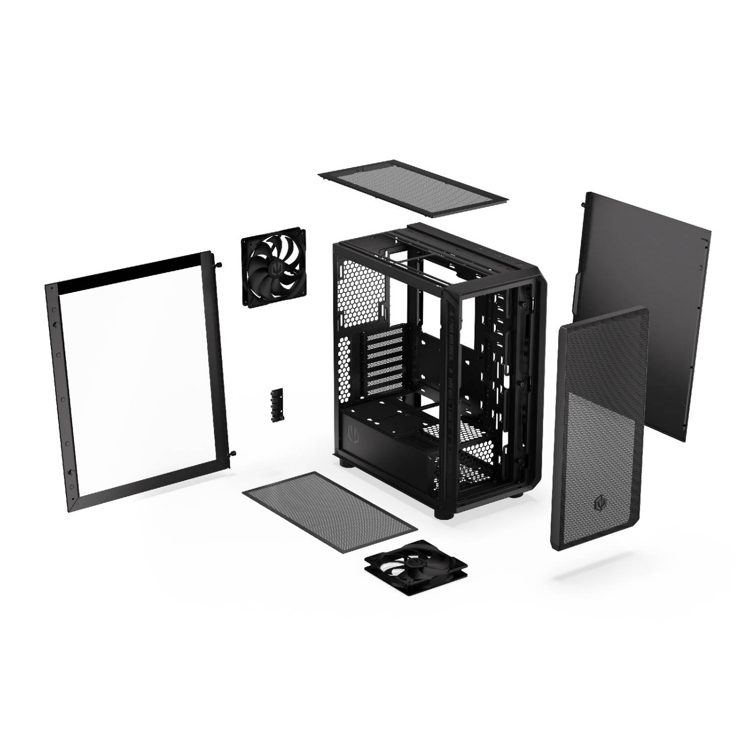ENDORFY Arx 500 Core - PC-Gehäuse - ATX - Seitenteil mit Fenster (gehärtetes Glas)