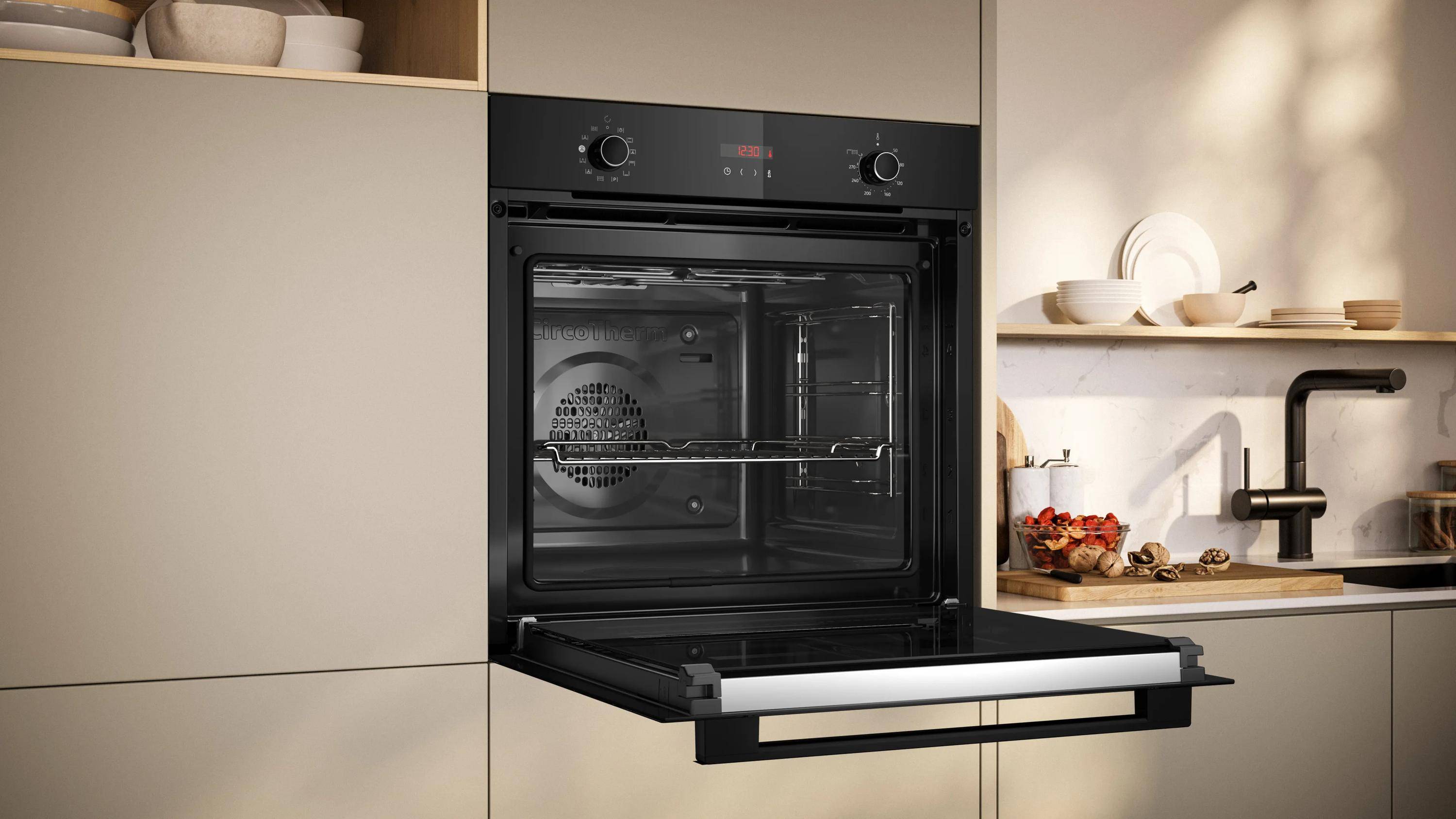 Neff N 30 B2CVG6AK3, Medium, Elektrischer Ofen, 71 l, 71 l, 50 - 275 °C, Hydrolytisch + Pyrolytisch