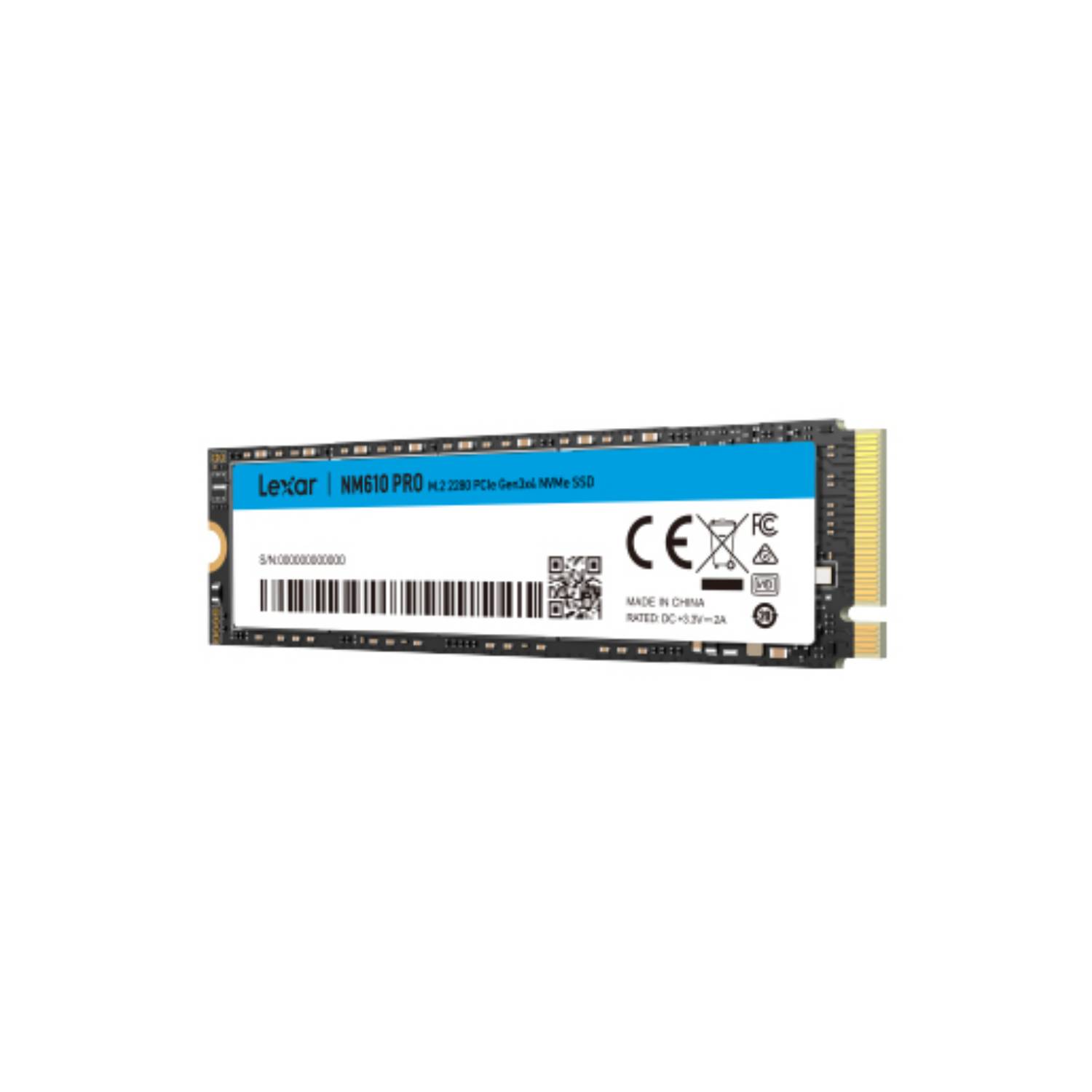 Lexar NM610 Pro - SSD - 500 GB - intern - M.2 2280 - PCIe 3.0 x4 (NVMe)