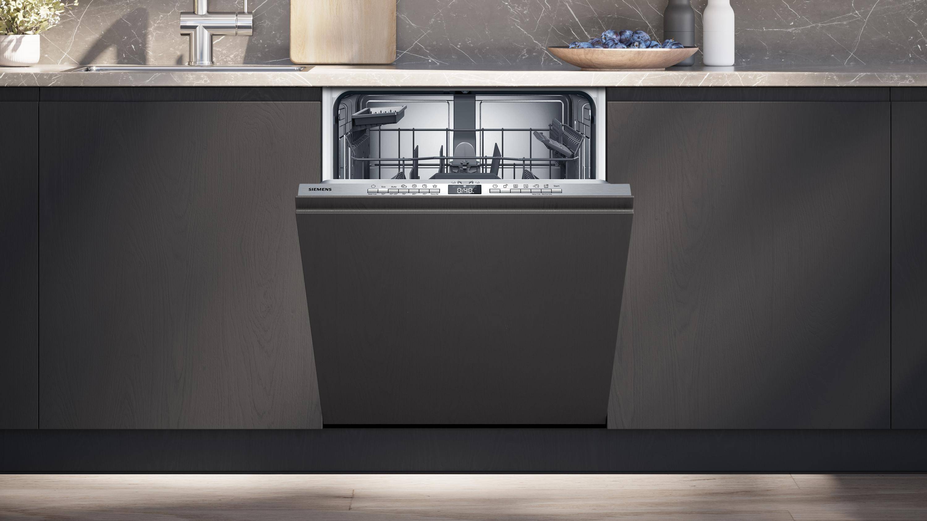 Siemens SX63HX14AE, Voll integriert, Standardgröße (60 cm), Edelstahl, Tasten, 1,75 m, 1,65 m