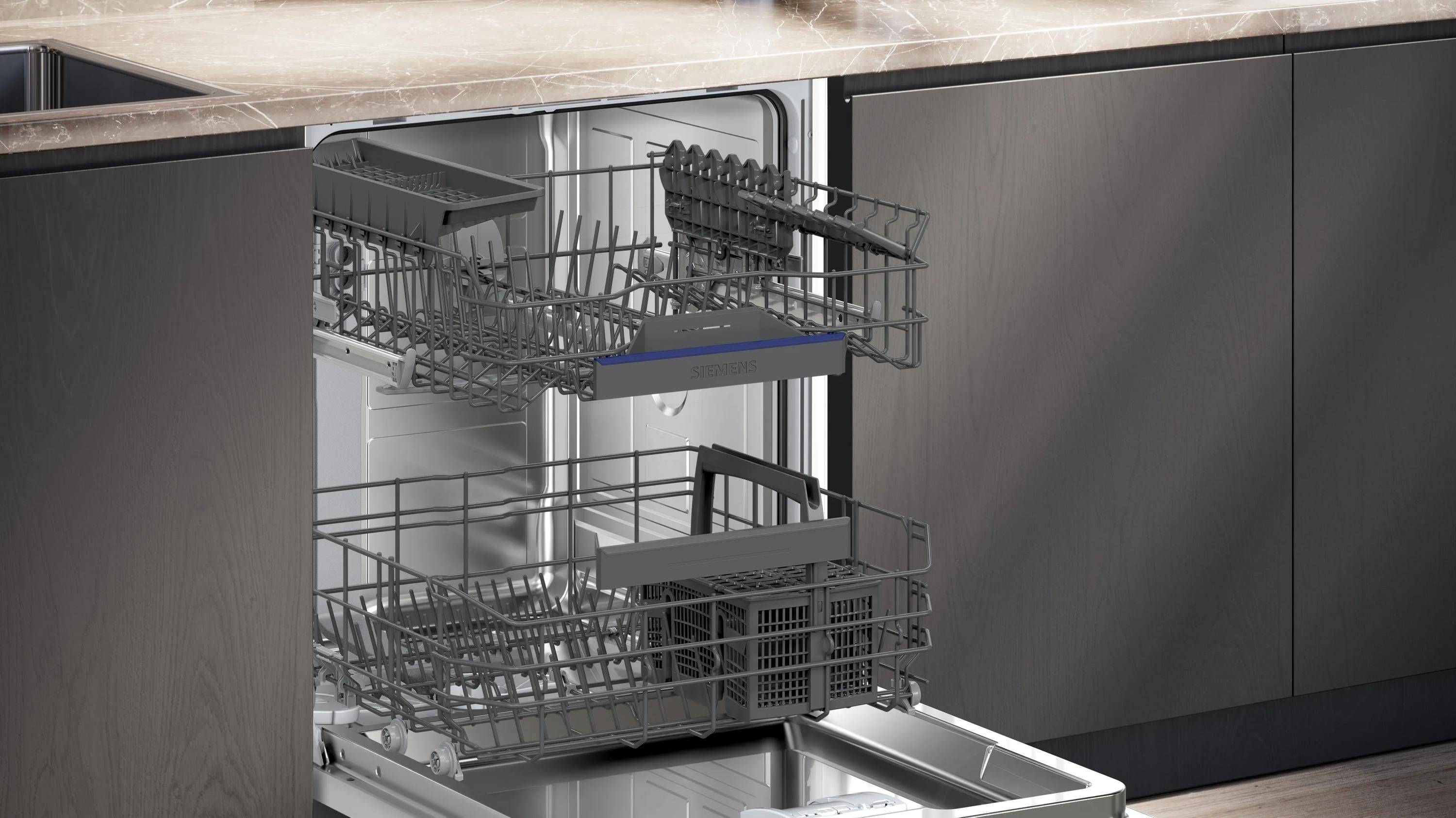 Siemens SX63HX14AE, Voll integriert, Standardgröße (60 cm), Edelstahl, Tasten, 1,75 m, 1,65 m
