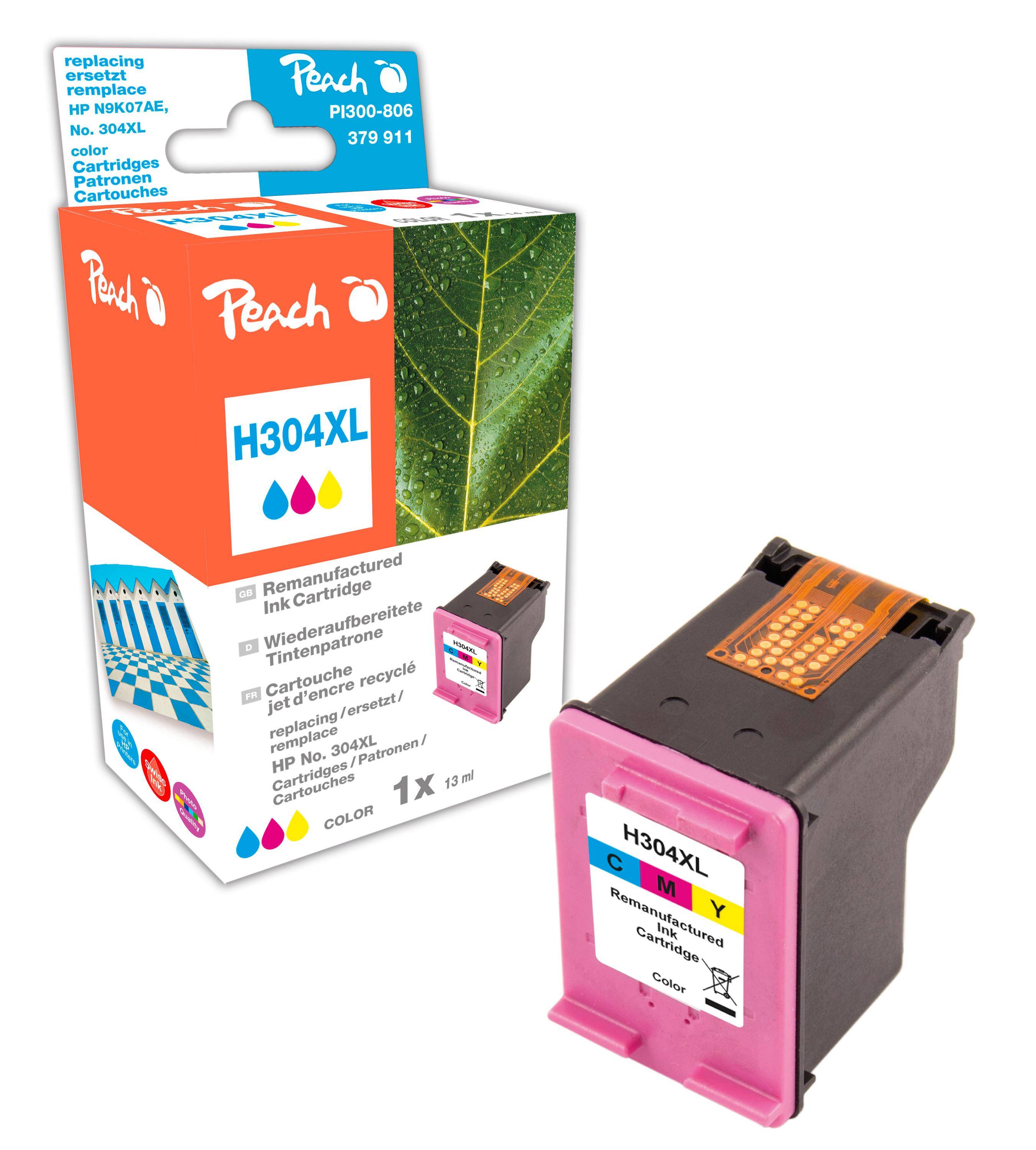 Peach Patrone HP Nr.304XL N9K07AE color komp - Kompatibel - Tintenpatrone