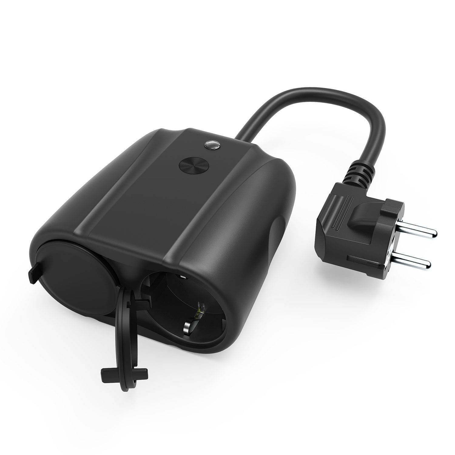 LUPUS 2 Kanal Outdoorsteckdose Black