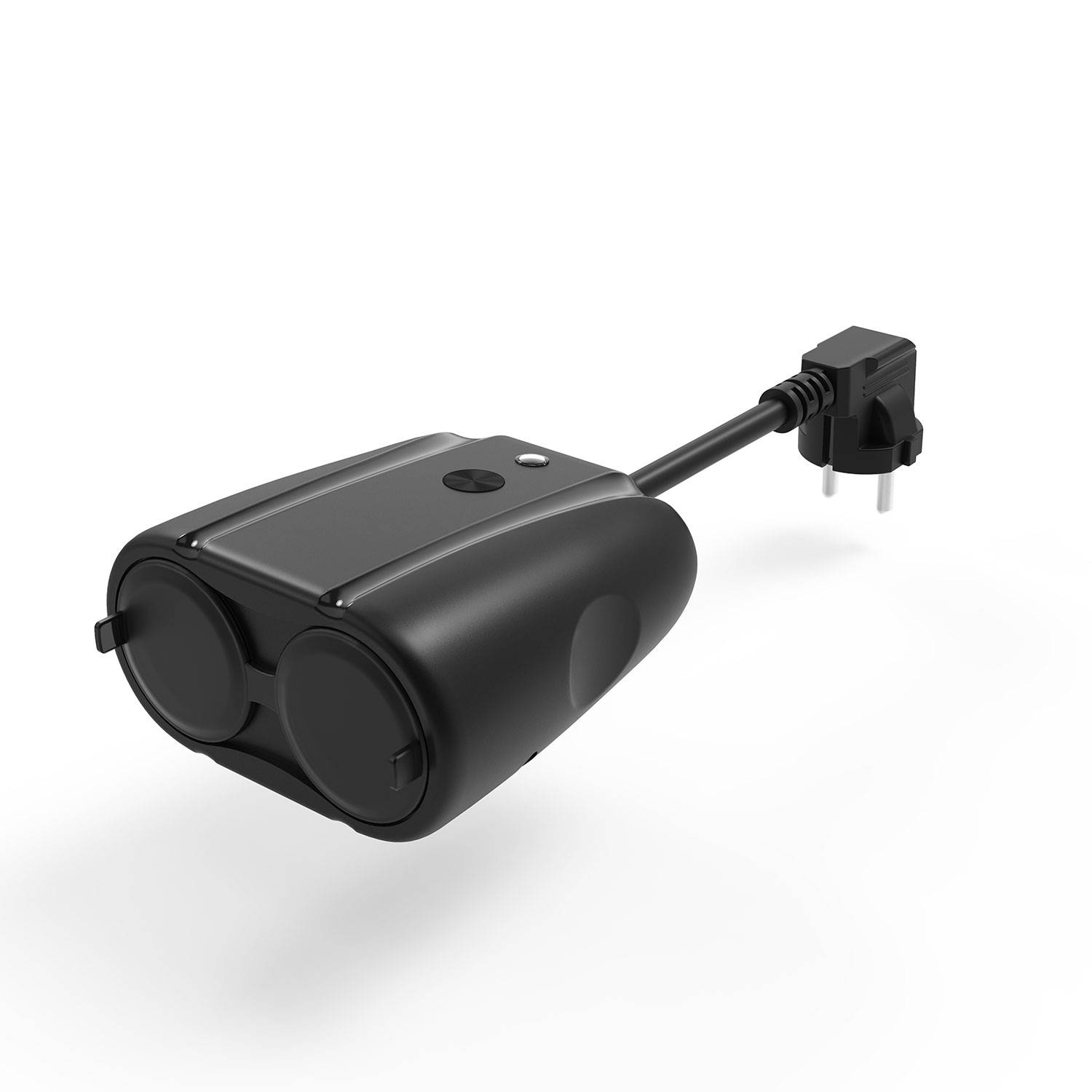 LUPUS 2 Kanal Outdoorsteckdose Black