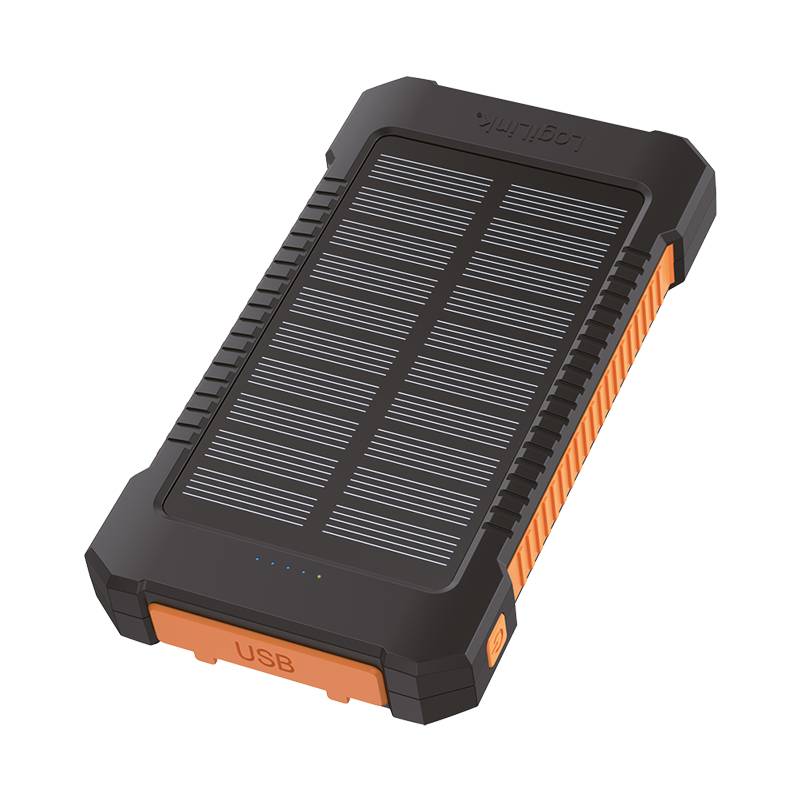 LogiLink PA0321 - Powerbank 2x USB-A 1x USB-C Solar - Batterie - Micro (AAA)