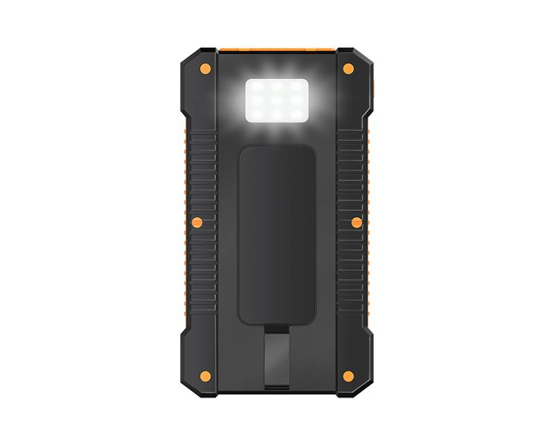 LogiLink PA0321 - Powerbank 2x USB-A 1x USB-C Solar - Batterie - Micro (AAA)