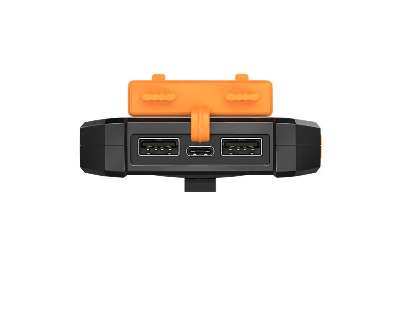 LogiLink PA0321 - Powerbank 2x USB-A 1x USB-C Solar - Batterie - Micro (AAA)