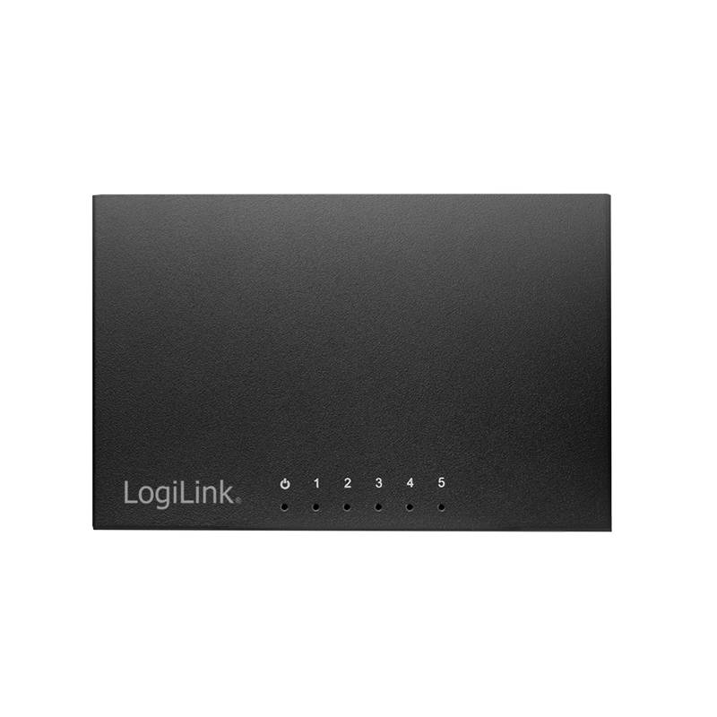 LogiLink Desktop Netzwerk Switch Metallgeh