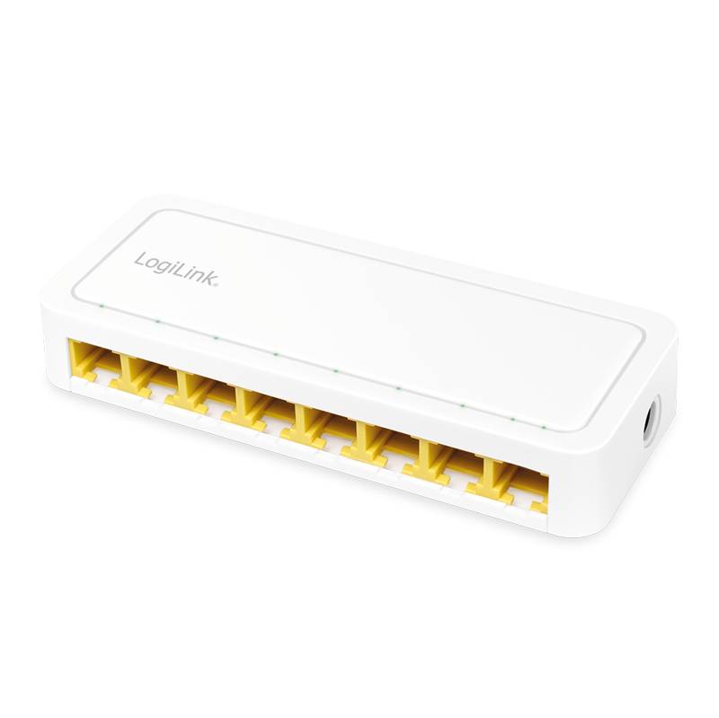 LogiLink Desktop Netzwerk Switch weiß