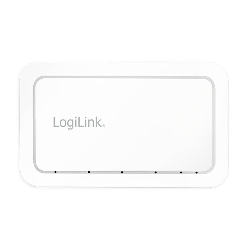 LogiLink Switch 5 Port GB Ethernet 5x10/100/1000 RJ45 Desktop weiß - Switch - 5-Port