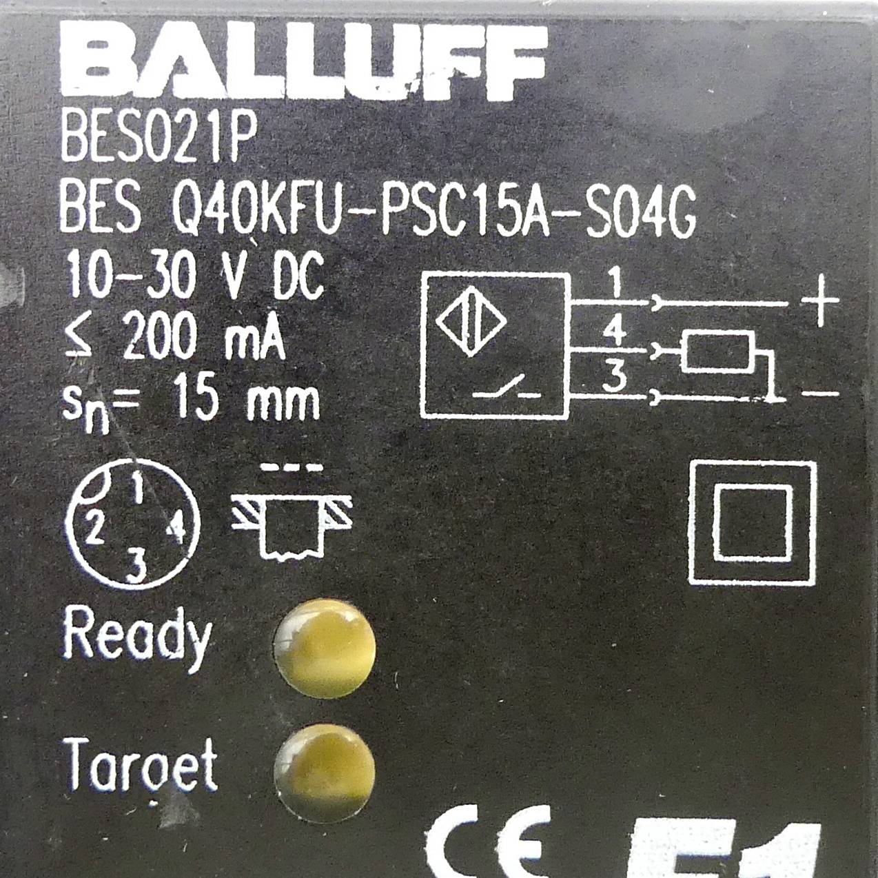 Balluff Sensor induktiv BESQ40KFUPSC15A-S04G