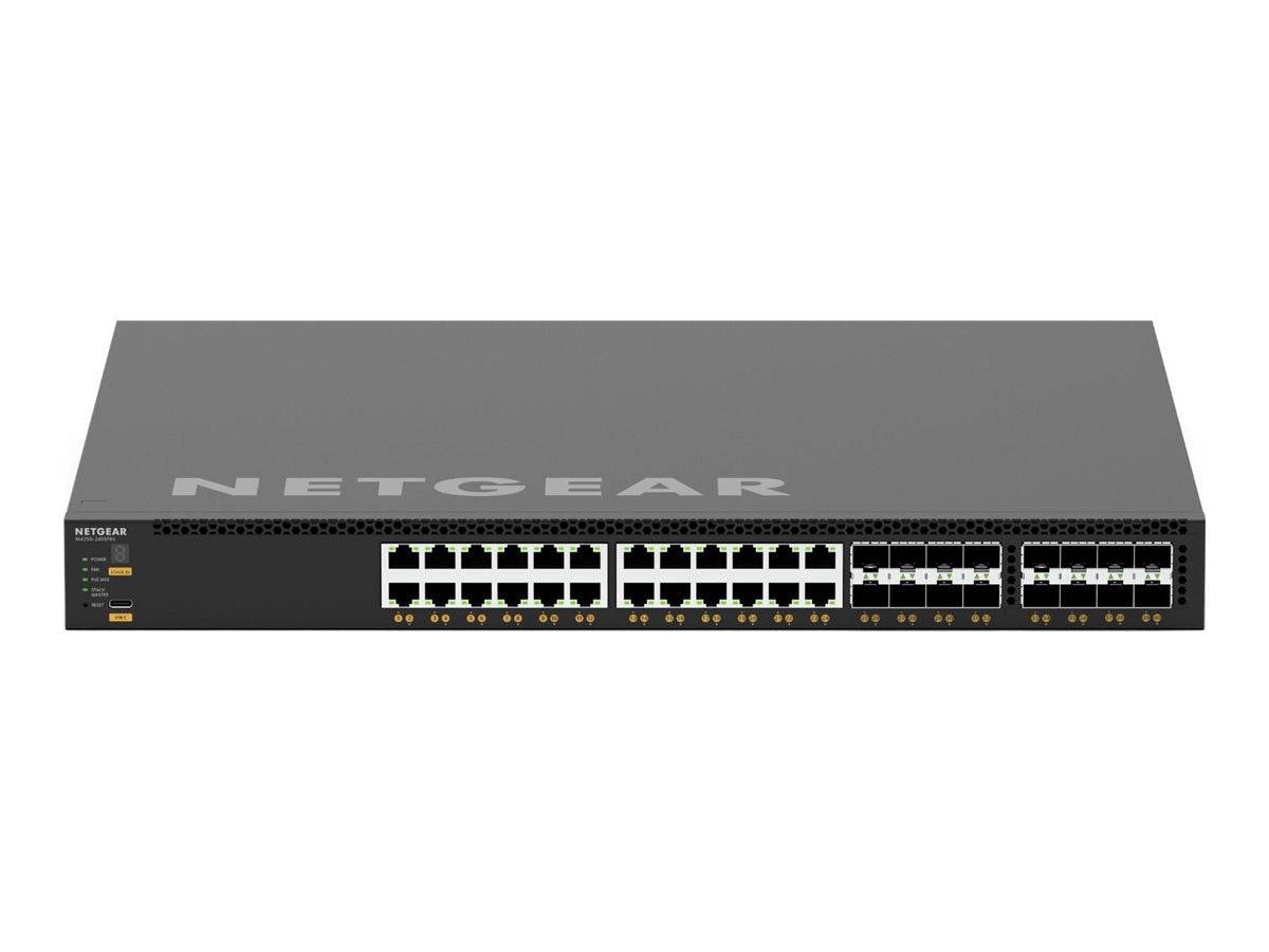 NETGEAR AV Line M4350-24X8F8V - Switch - L3 - managed - 24 x 100/1000/2.5G/5G/10GBase-T (PoE++)