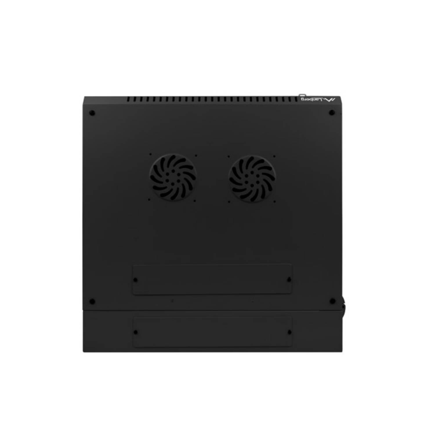 Lanberg WF02-6612-10B, Wandmontiertes Regal, 12U, 60 kg, 28 kg, Schwarz