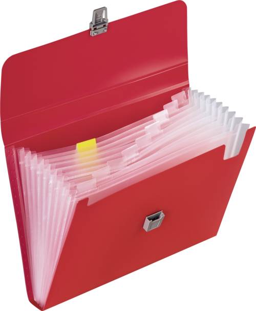 BRUNNEN - Fächermappe FACT!pp 10 Fächer rot