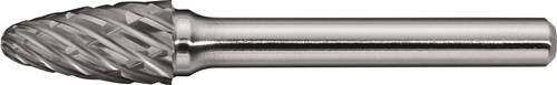 Frässtift RBF Special Steel D.8mm Kopf-L.18mm Schaft-D.6mm HM Verz.Kreuz TECWERK