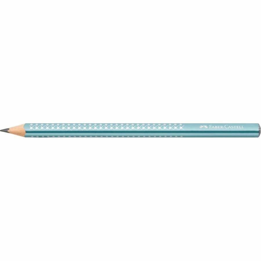 FABER-CASTELL Jumbo Sparkle, B, Blau, Dreieckig, Kunst, Hobby, Schule, Grafische Zeichnung, Büro, 1