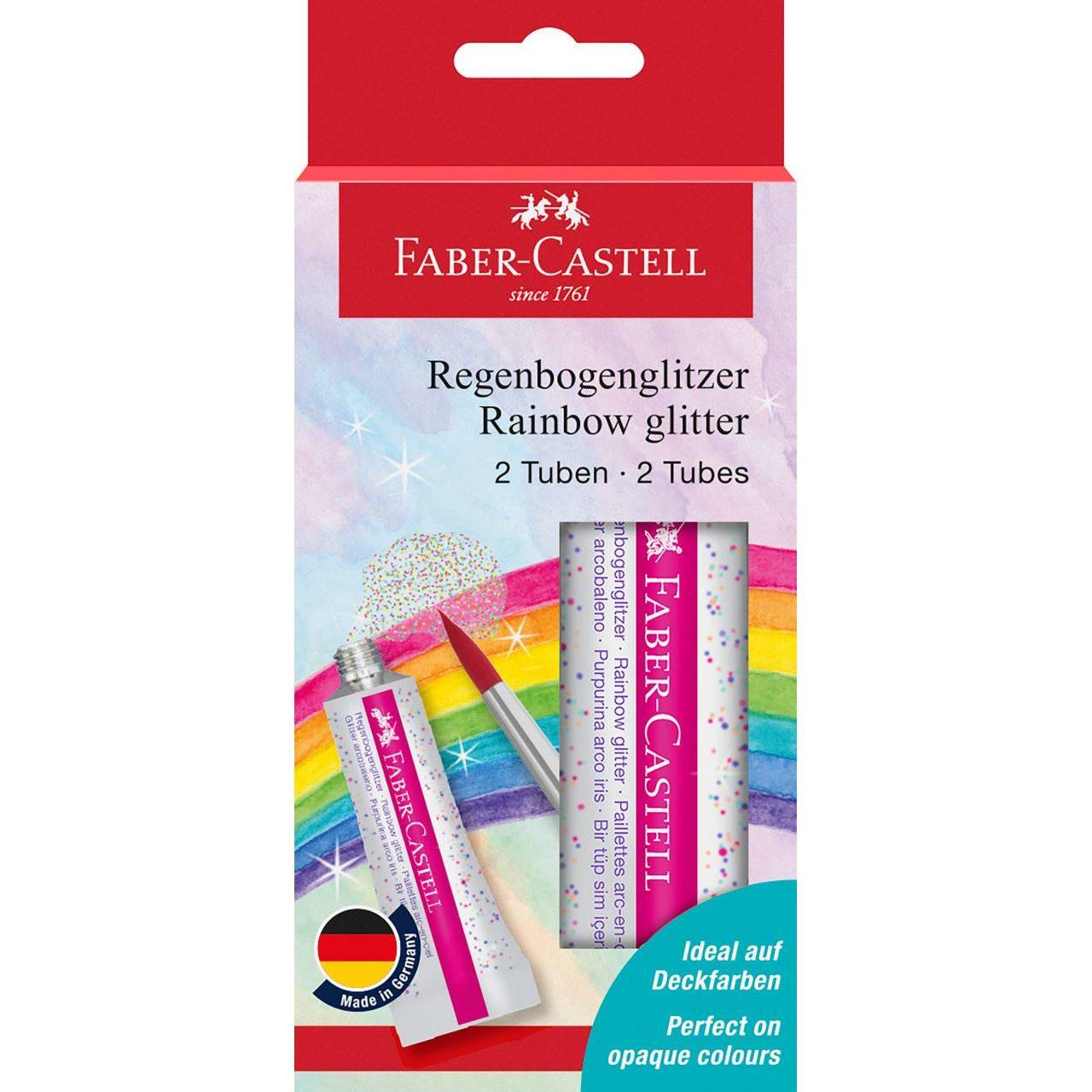 FABER-CASTELL 125089, Multi, Glitzerposterfarbe, 12 ml, 2 Stück(e)