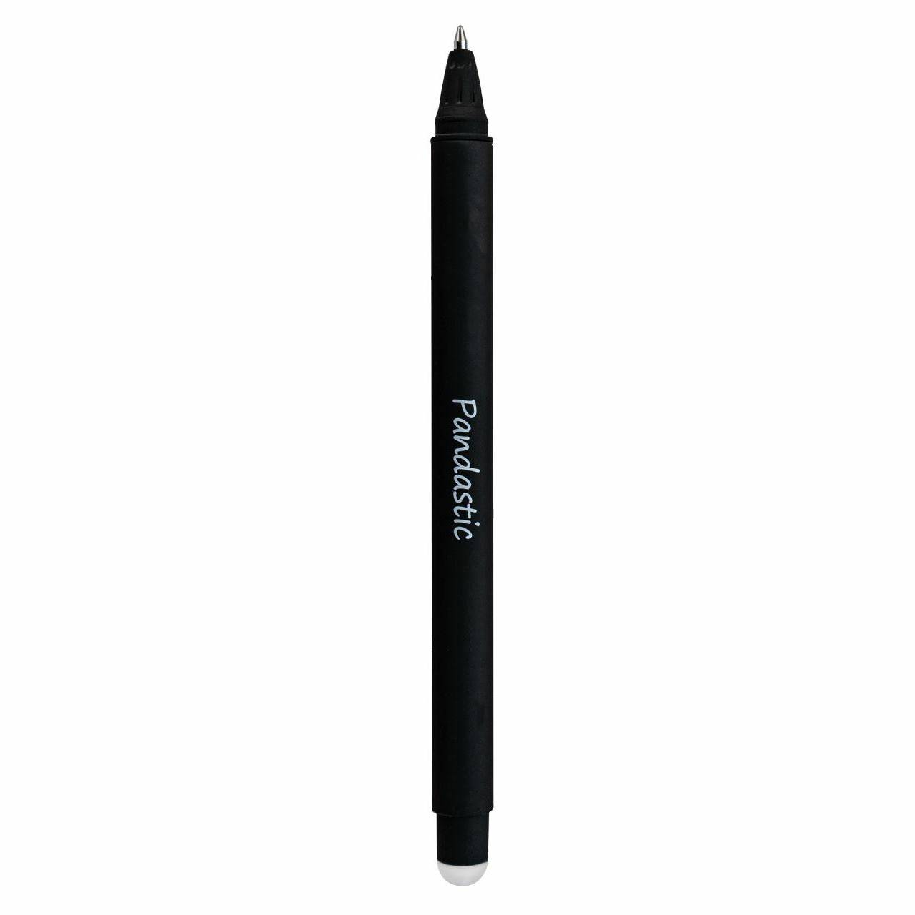 Eberhard Faber 582108, Verschlossener Gelschreiber, Schwarz, Weiß, Kunststoff, Rund, Beidhändig, 0,7 mm