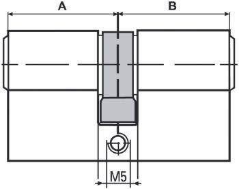 BKS Profil-Doppelzylinder 8802 BL27/45,N+G eins.